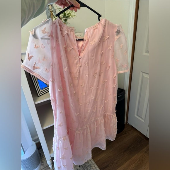 ANTONIO MELANI Kimberly Whitman Pink Butterfly Mini Dress - Picture 2 of 3